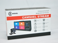 Трехканальный видеорегистратор Camshel Stream с сенсорным управлением